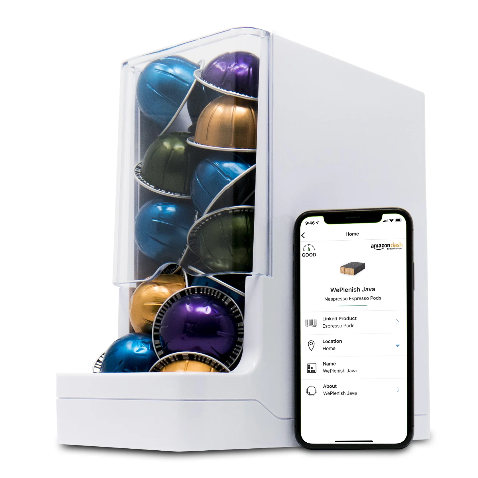 WePlenish smart container with companion app